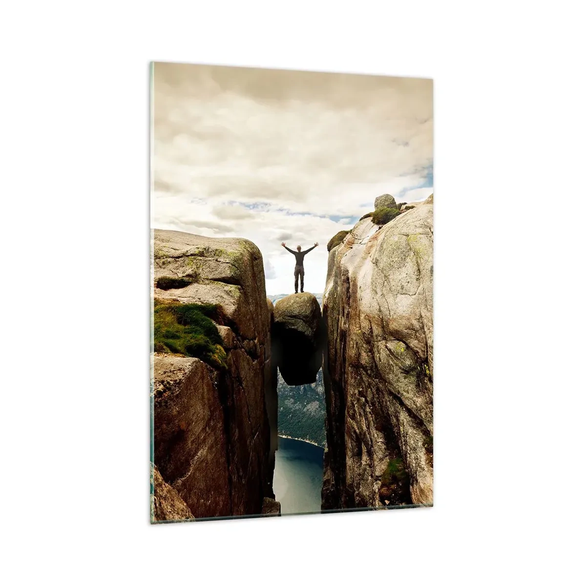 Quadro em vidro - Como me sinto?! - 80x120 cm