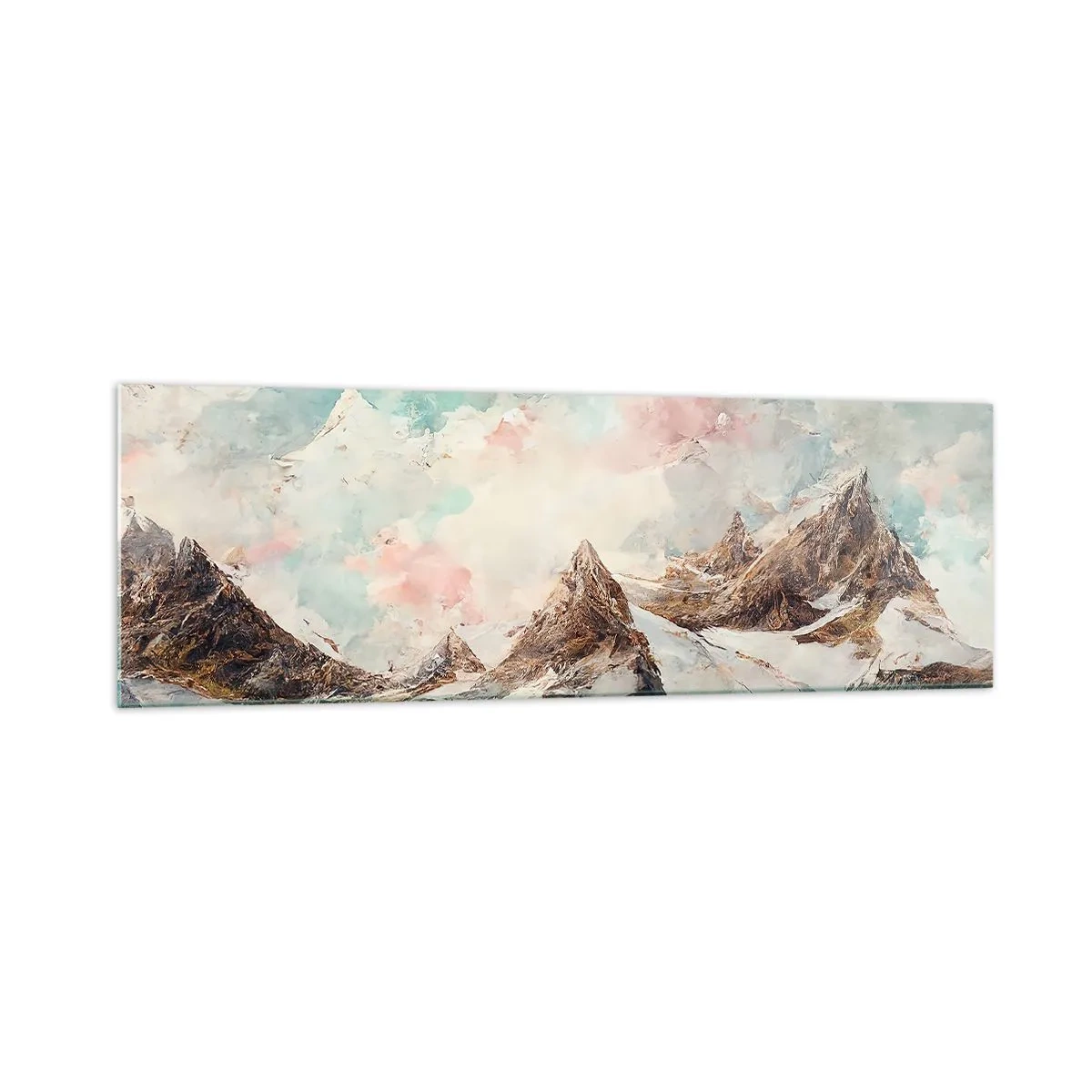 Quadro em vidro - Lâminas de rocha - 160x50 cm