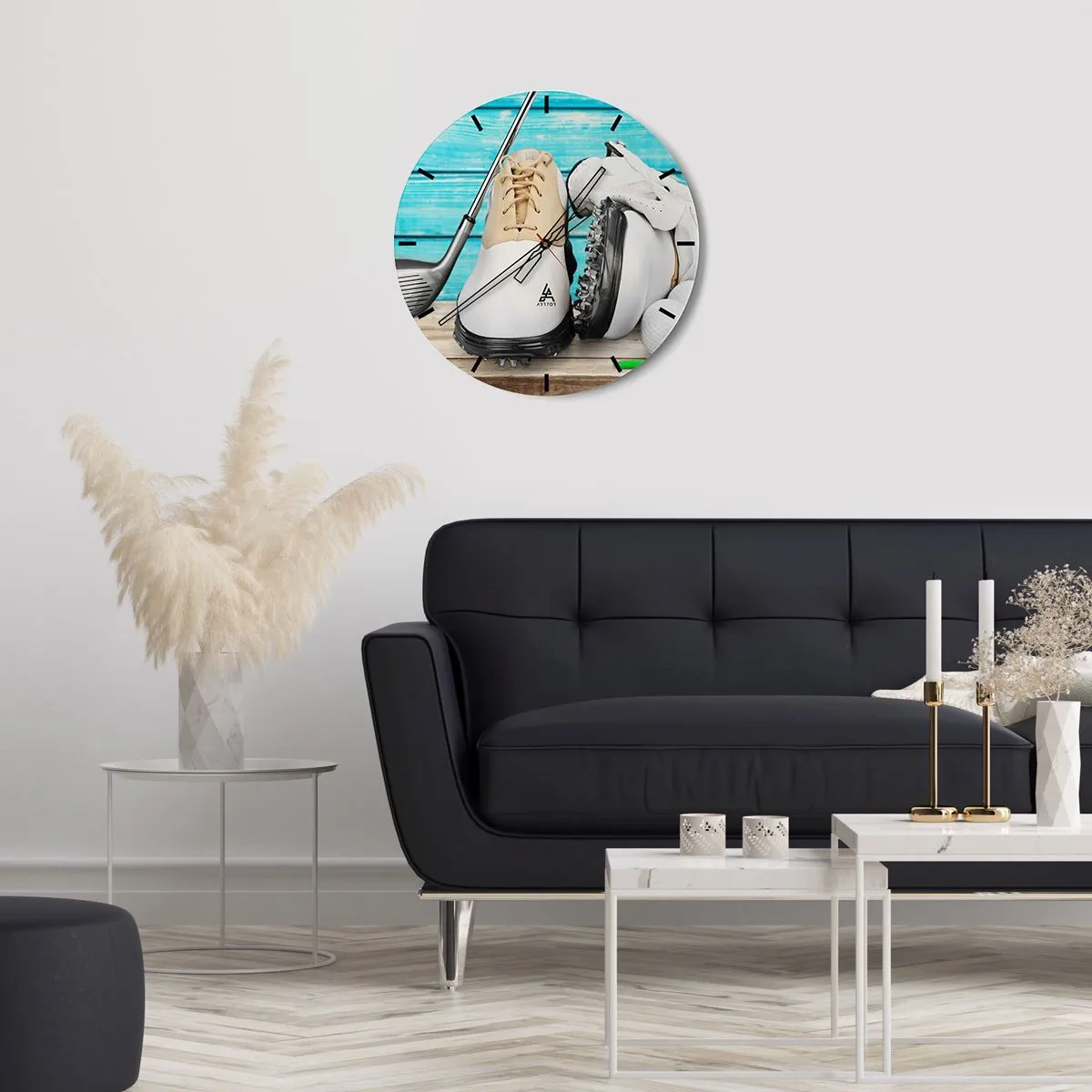 Relógio de parede - Relógio em vidro - Está tudo pronto - 40x40 cm