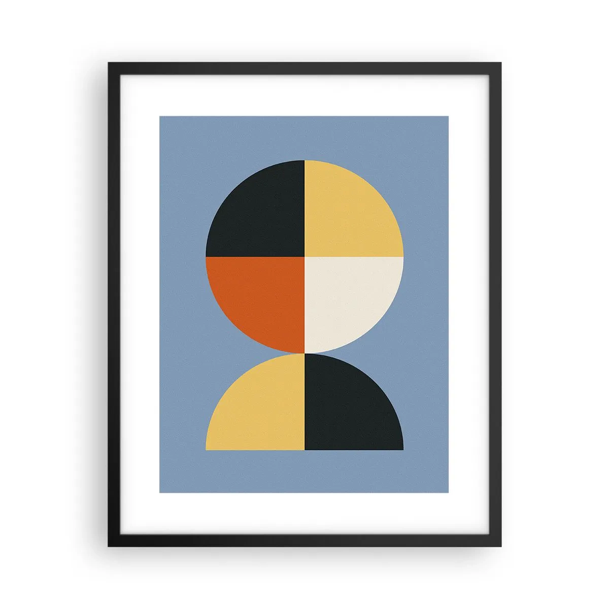 Pôster com moldura preta - Verja e conte - 40x50 cm