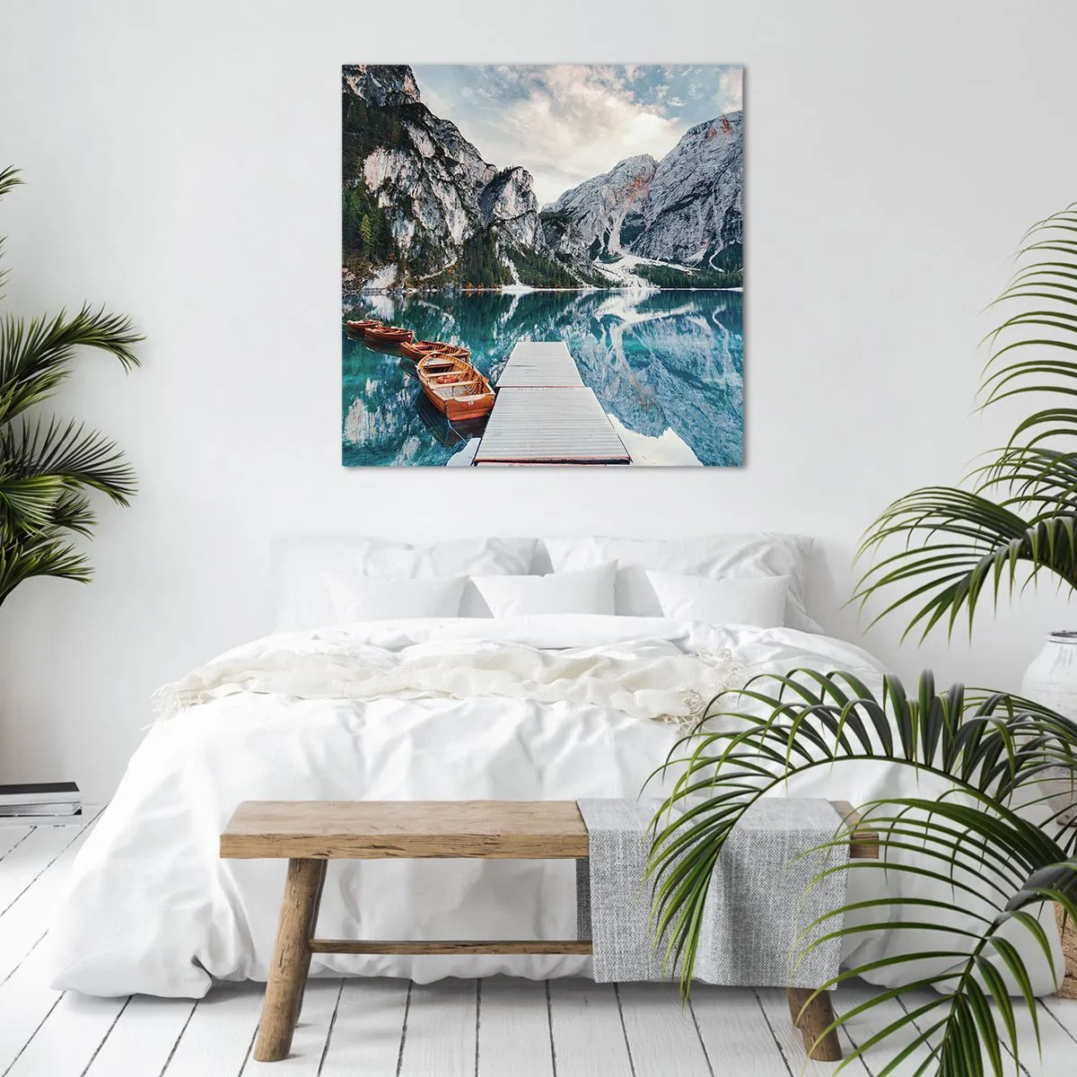 Quadro em tela - Vamos mostrar-lhe a beleza - 40x40 cm