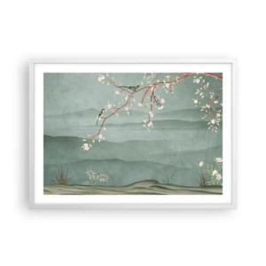 Pôster em moldura branca - Primavera, oh, és tu - 70x50 cm