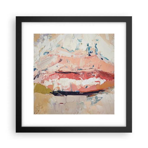 Pôster com moldura preta - Desperta os sentidos - 30x30 cm