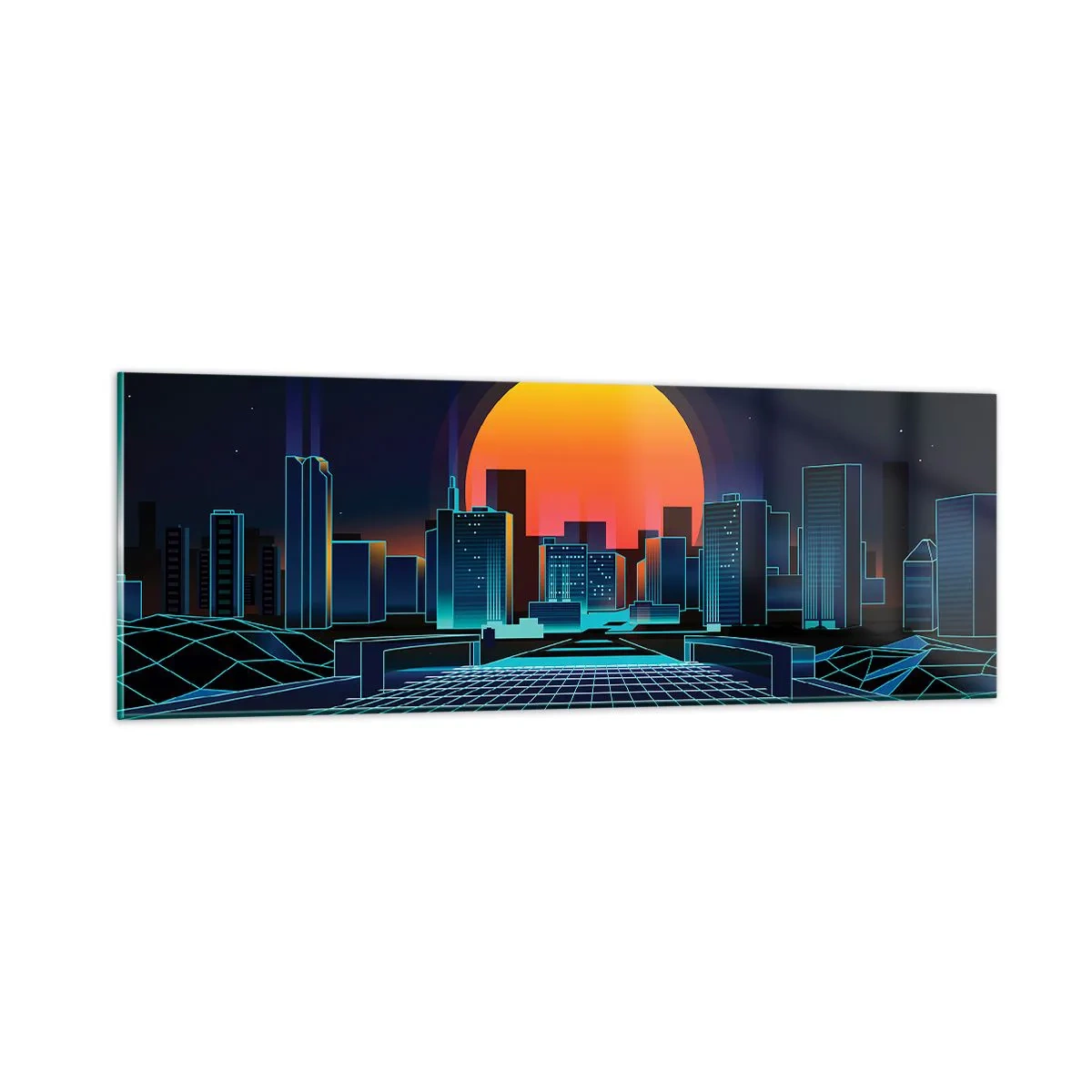 Quadro em vidro - Ainda quer ir para o mundo real? - 90x30 cm