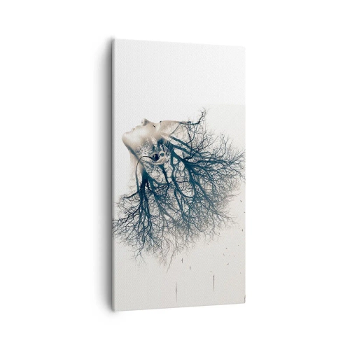 Quadro em tela - Ouvir o sussurro da árvore - 55x100 cm