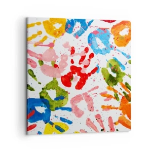 Quadro em tela - Siga os passos - 50x50 cm