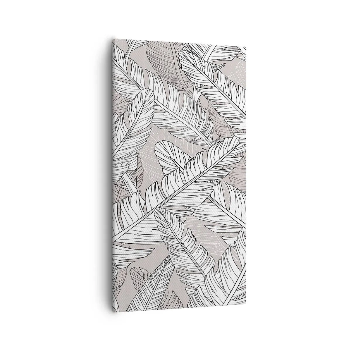 Quadro em tela - Turbilhão de penas - 55x100 cm