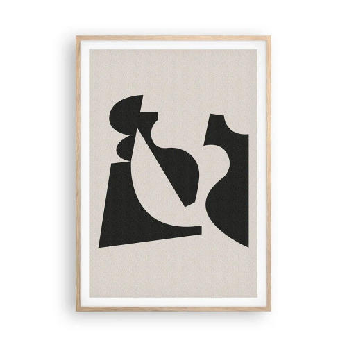 Pôster com moldura de carvalho claro - Para automontagem - 70x100 cm