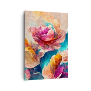 Quadro em tela - Esplendor colorido do buquê - 70x100 cm