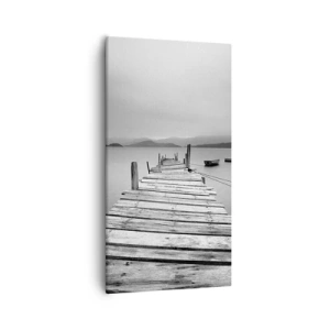 Quadro em tela - Além das montanhas, além dos mares - 55x100 cm