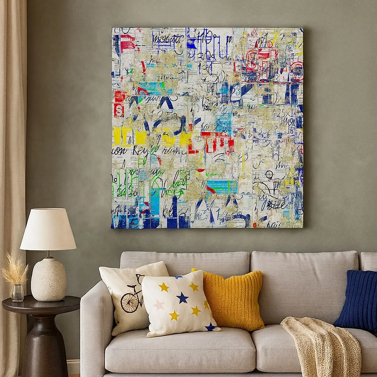 Quadro em tela - Simplesmente agradável aos olhos - 30x30 cm