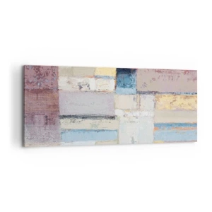 Quadro em tela - A paz da geometria - 100x40 cm
