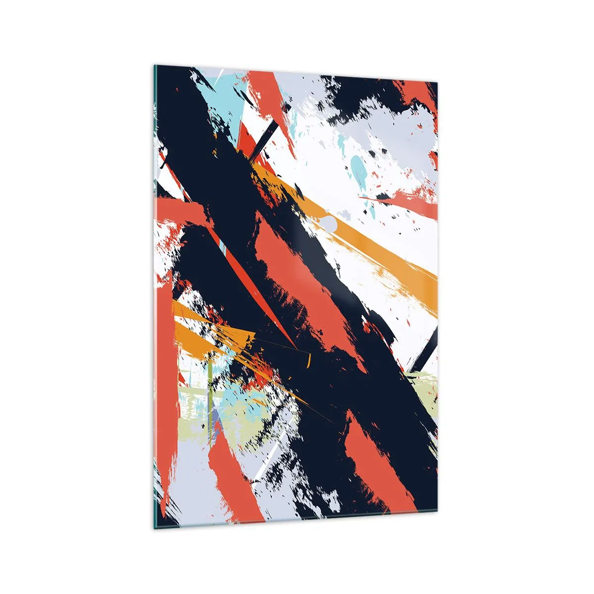 Quadro em vidro - Composição dinâmica - 70x100 cm