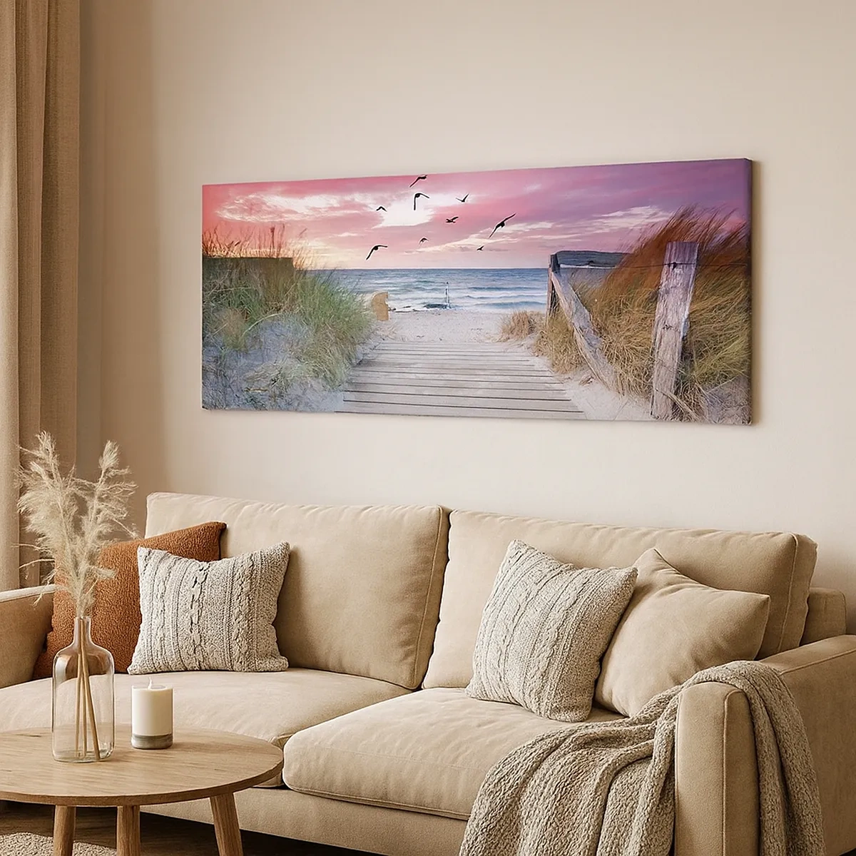 Quadro em tela - Impressão do Báltico - 30x30 cm