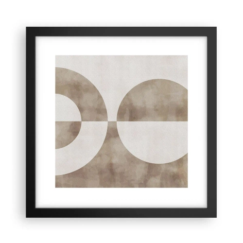 Pôster com moldura preta - Semelhanças e diferenças - 30x30 cm