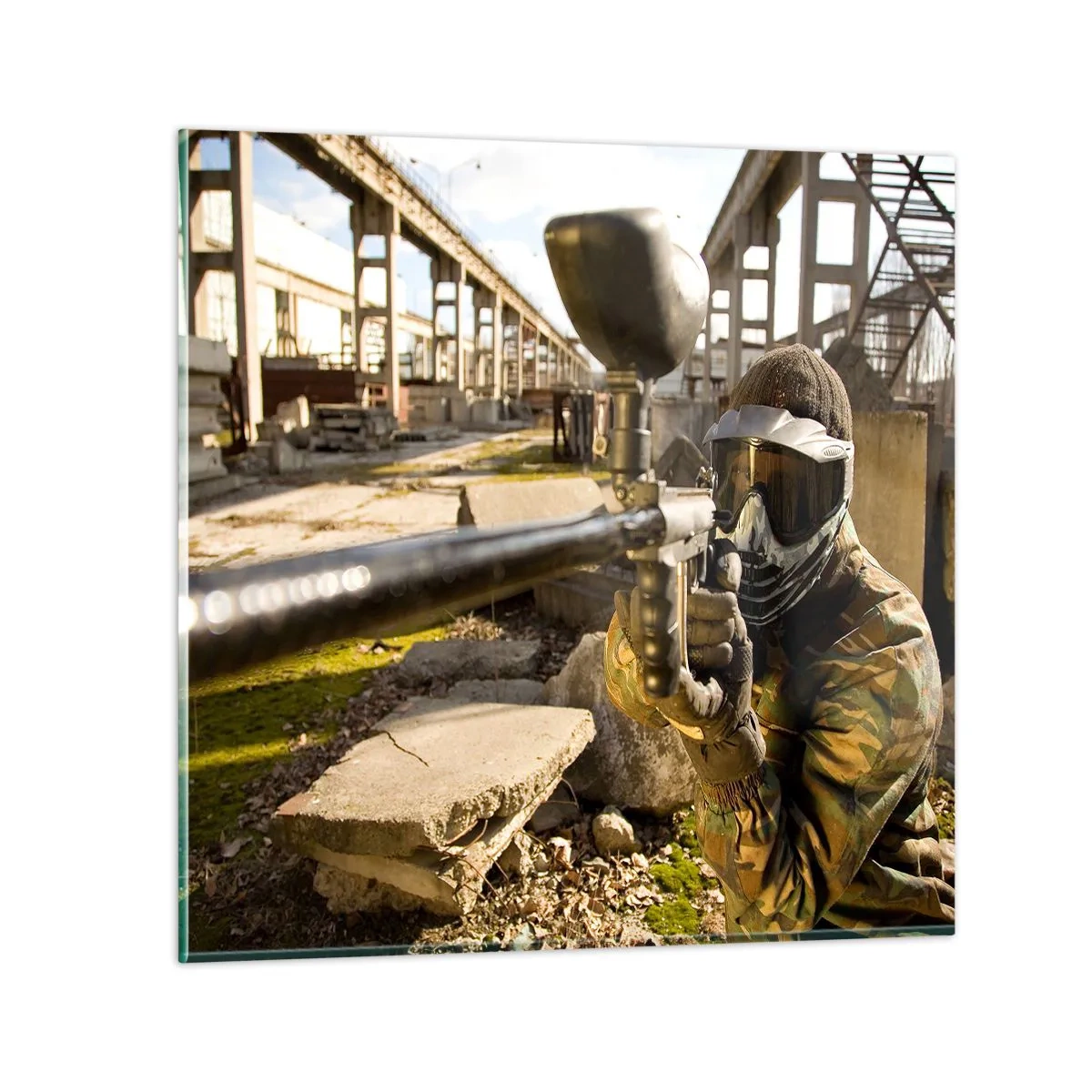 Quadro em vidro - Você também pode ser um herói - 40x40 cm