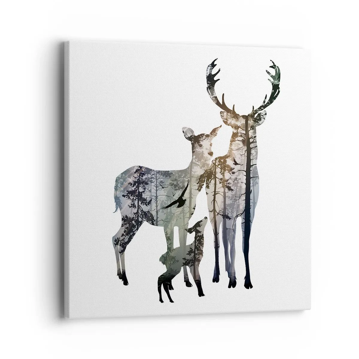 Quadro em tela - Fotografia de família - 40x40 cm