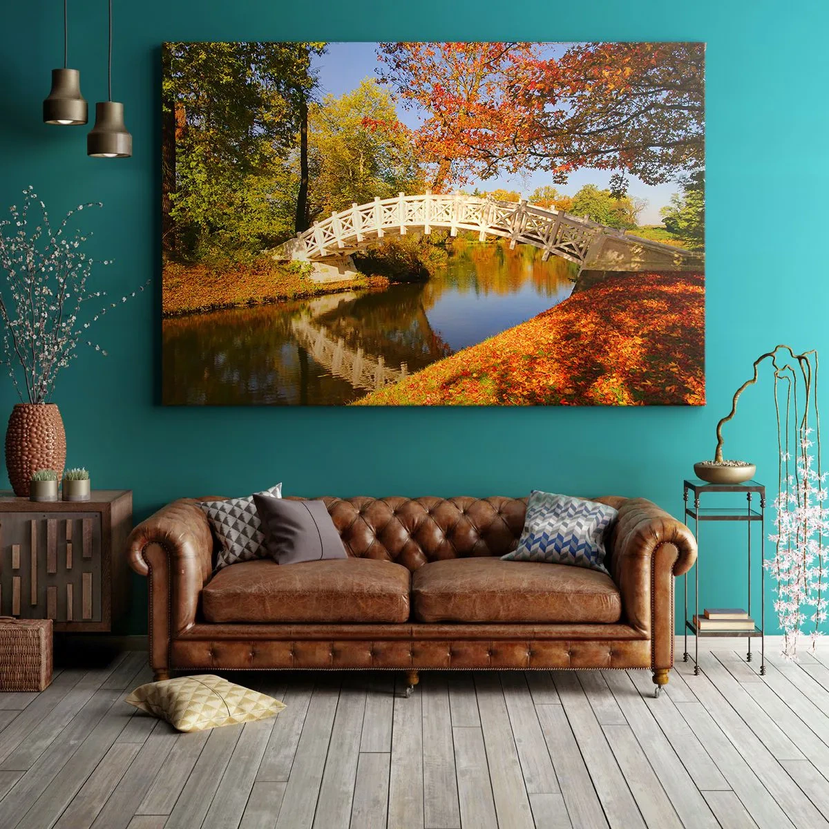 Quadro em tela - Na ponte branca dos suspiros - 120x80 cm