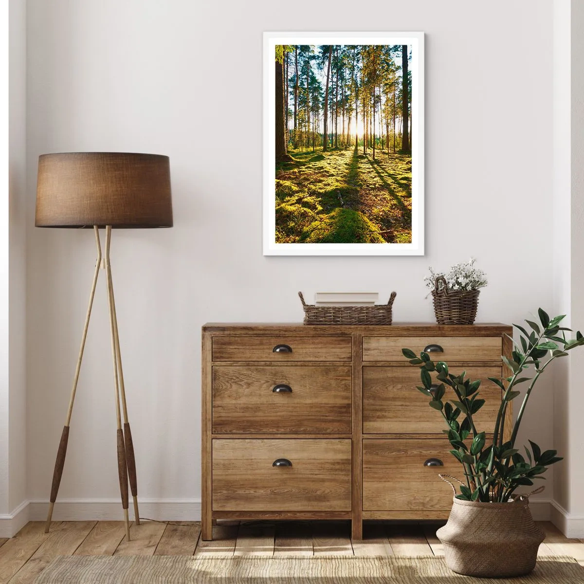 Pôster em moldura branca - ...Além das sete florestas - 61x91 cm