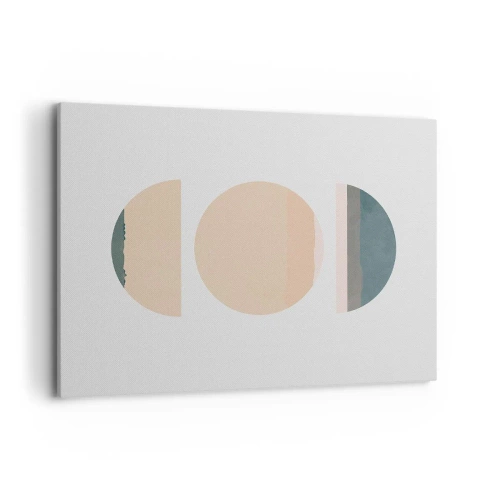 Quadro em tela - Círculo entre círculos - 100x70 cm