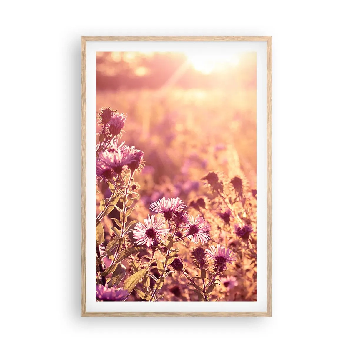 Pôster com moldura de carvalho claro - Antes do verão acabar - 61x91 cm