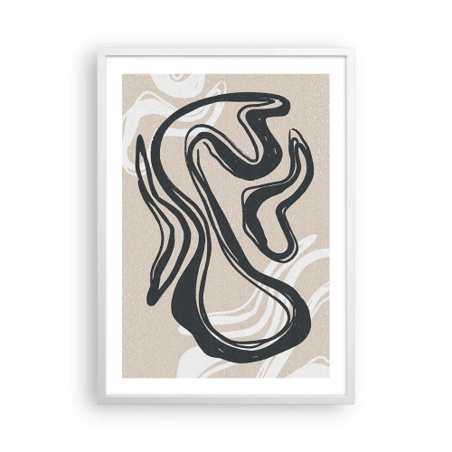 Pôster em moldura branca - Expressão multiplicada - 50x70 cm