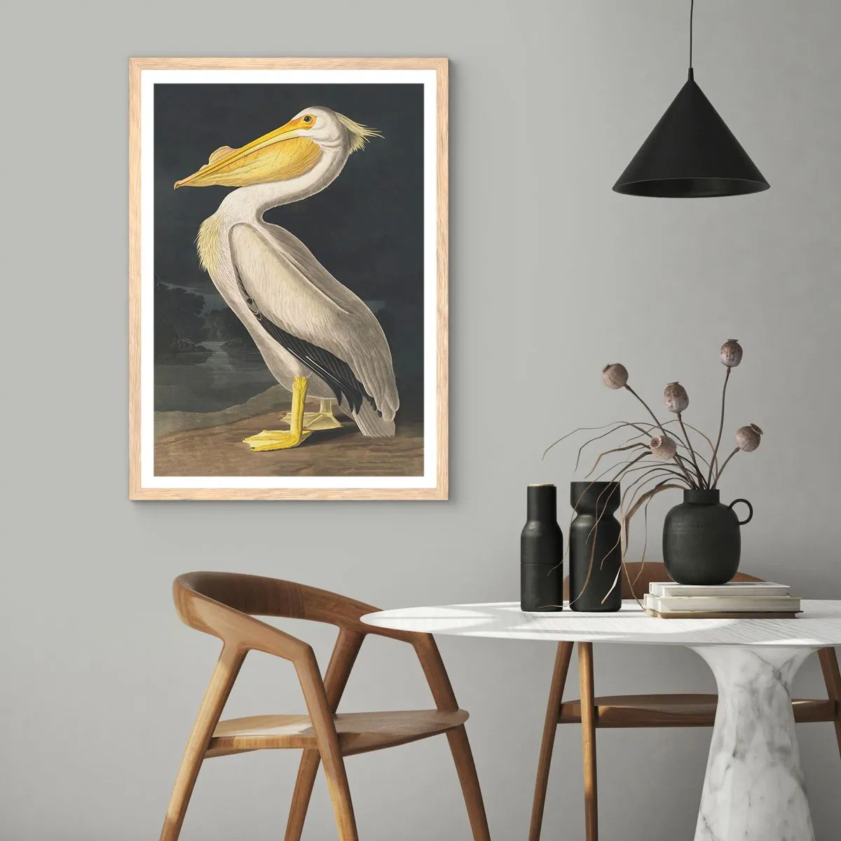 Pôster com moldura de carvalho claro - Cheio de orgulho - 70x100 cm