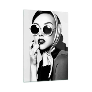 Quadro em vidro - Saudações dos anos 60 - 80x120 cm