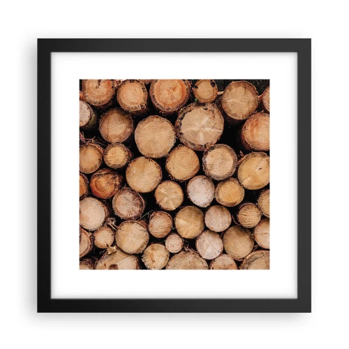 Pôster com moldura preta - Um novo começo - 30x30 cm