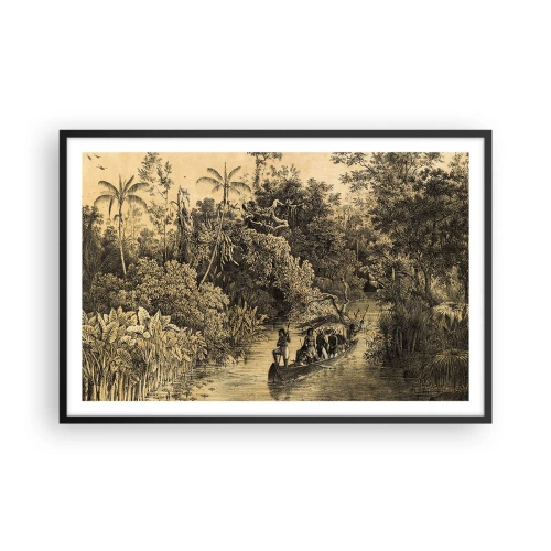 Pôster com moldura preta - Viagem à fonte - 91x61 cm