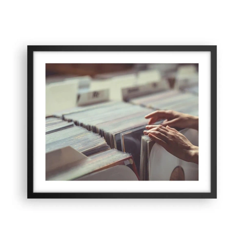 Pôster com moldura preta - Em busca de emoções - 50x40 cm