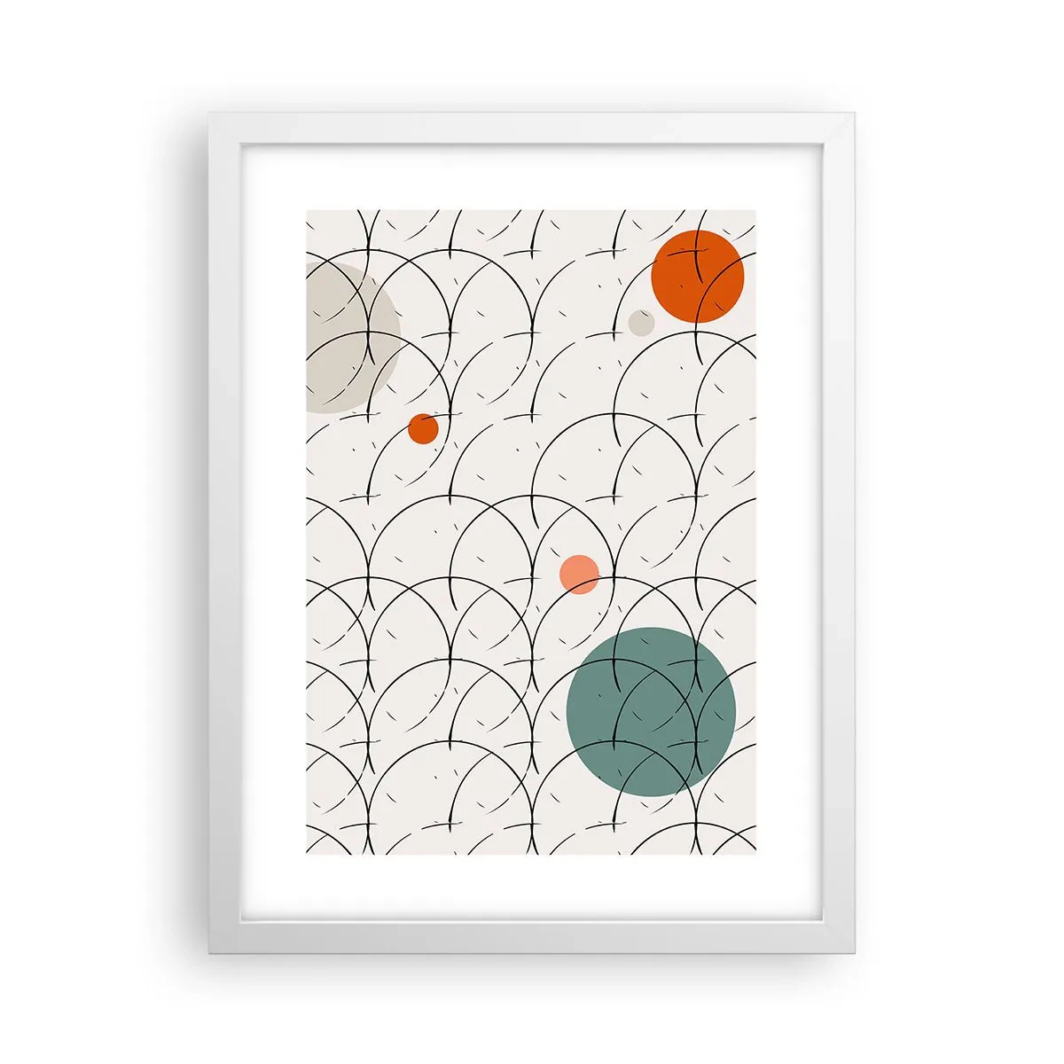 Pôster em moldura branca - No espírito da pop art - 30x40 cm