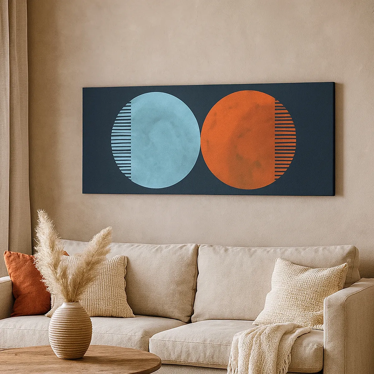 Quadro em tela - Apenas geometria? - 30x30 cm