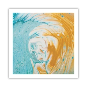 Pôster - Vórtice em pastel - 60x60 cm