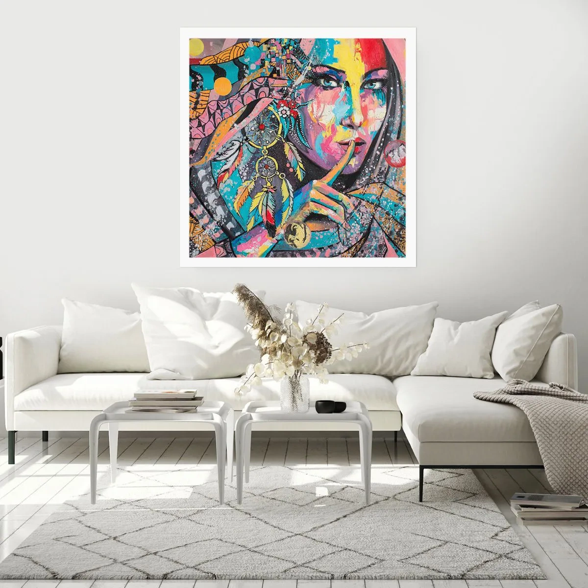 Pôster - Fique em silêncio até compreender - 40x40 cm