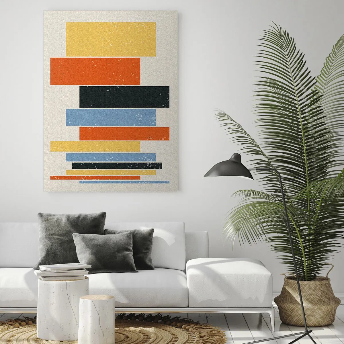 Quadro em vidro - Notação musical - 50x70 cm