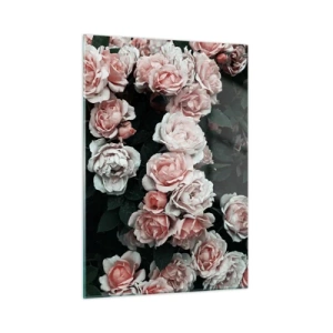Quadro em vidro - Conjuntos de rosas - 50x70 cm