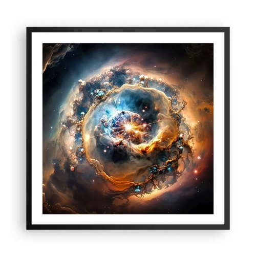 Pôster com moldura preta - Início - 60x60 cm