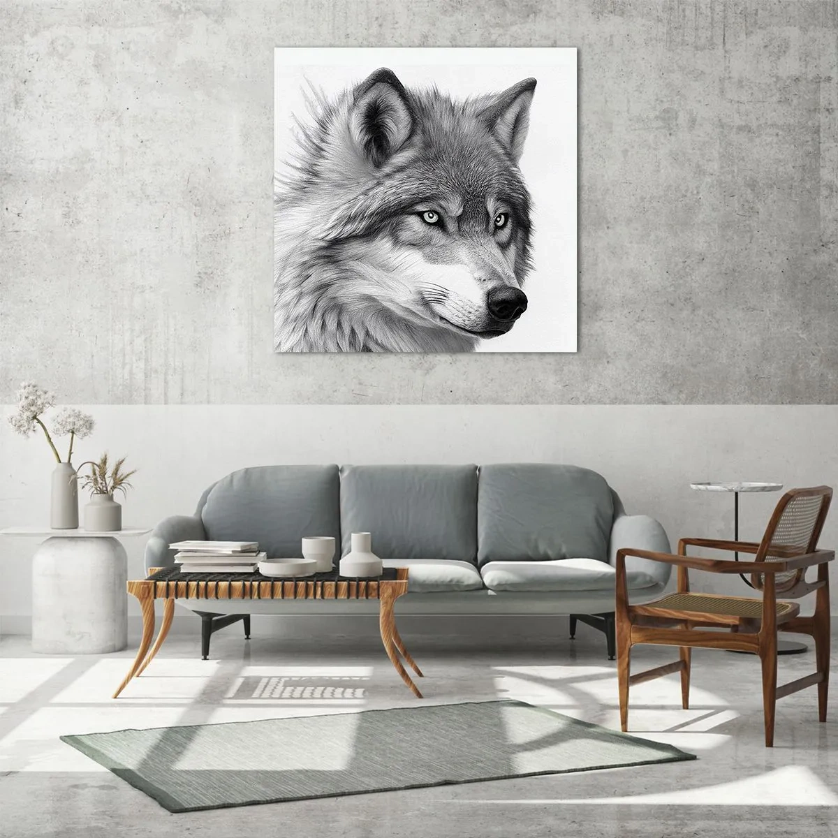 Quadro em vidro - Alfa – sem dúvida - 30x30 cm