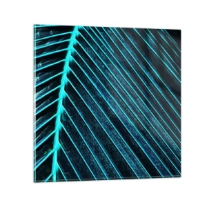 Quadro em vidro - Textura verde - 30x30 cm