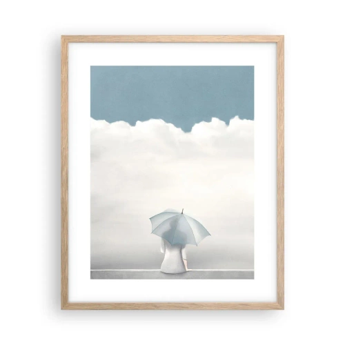 Pôster com moldura de carvalho claro - No limite da realidade e dos sonhos - 40x50 cm