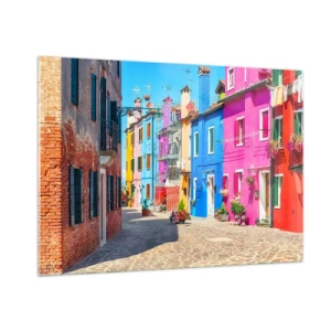Quadro em vidro - A Cidade dos Papagaios - 100x70 cm