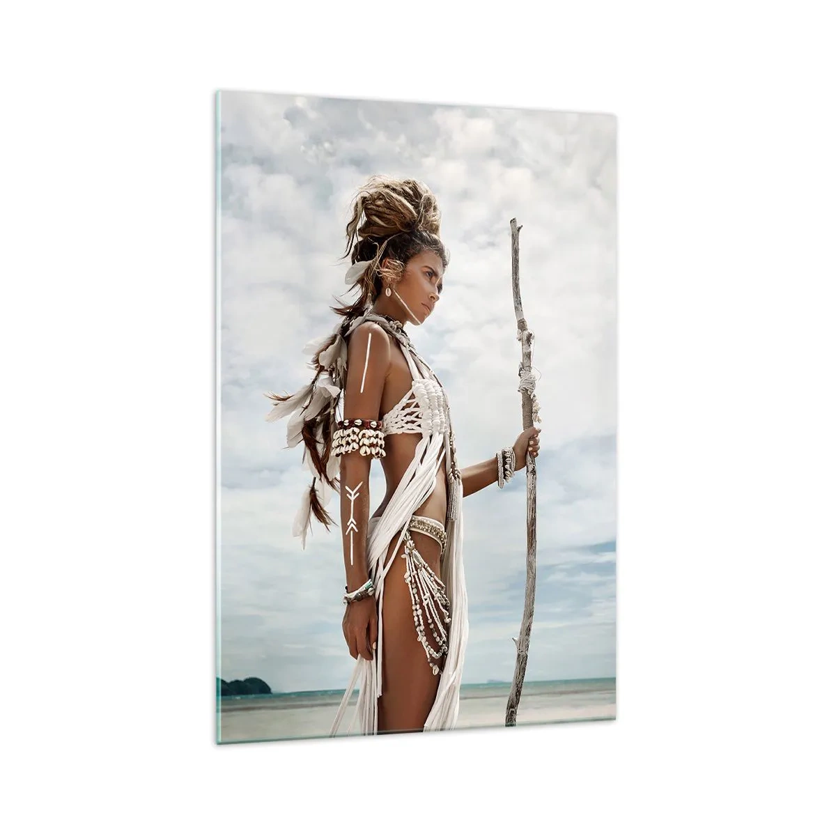 Quadro em vidro - Rainha dos trópicos - 70x100 cm