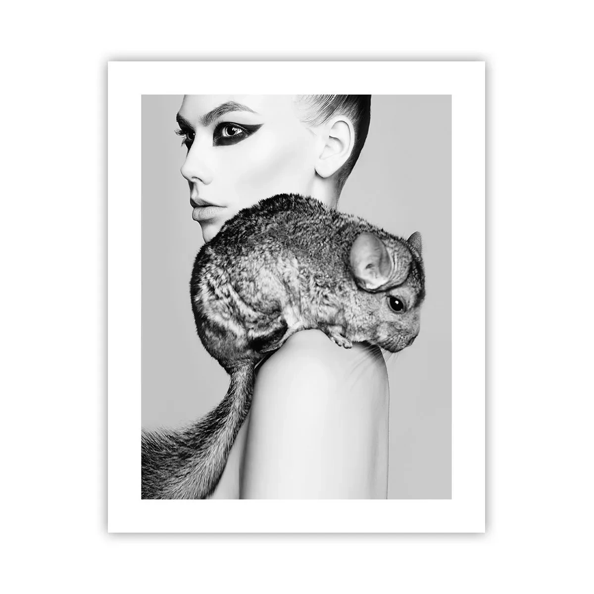 Pôster - A dama com a chinchila - 40x50 cm