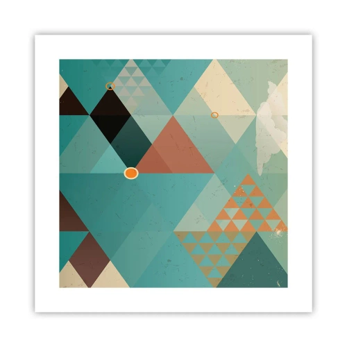 Pôster - A unidade de muitos, os muitos da unidade - 40x40 cm