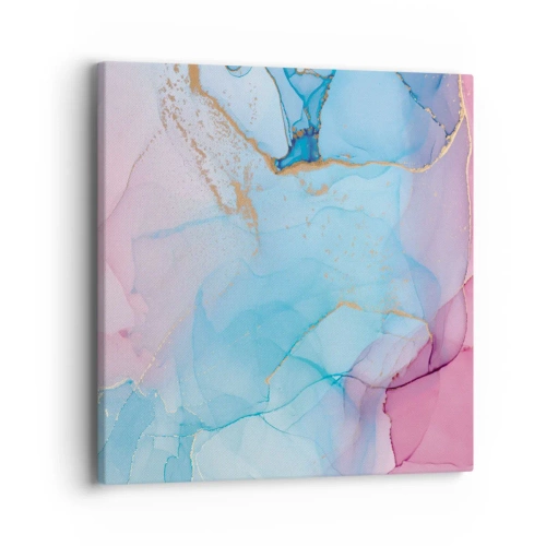 Quadro em tela - Encontro e difusão - 40x40 cm