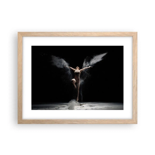 Pôster com moldura de carvalho claro - Os elfos existem - 40x30 cm