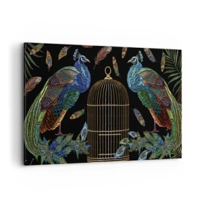 Quadro em tela - Em vestes reais - 100x70 cm