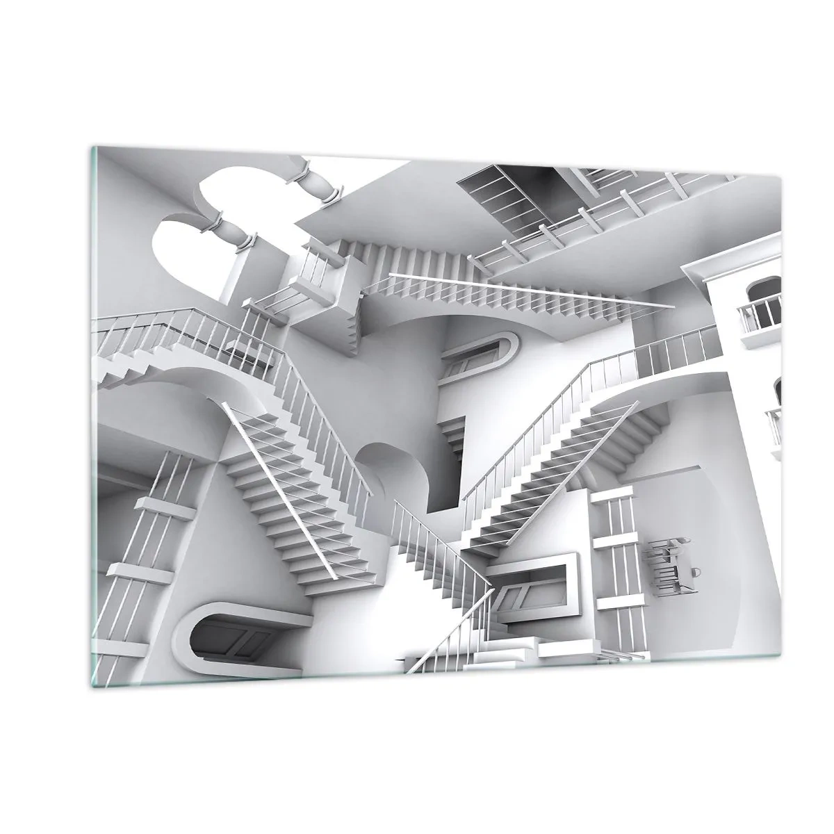 Quadro em vidro - Paradoxos do espaço - 120x80 cm