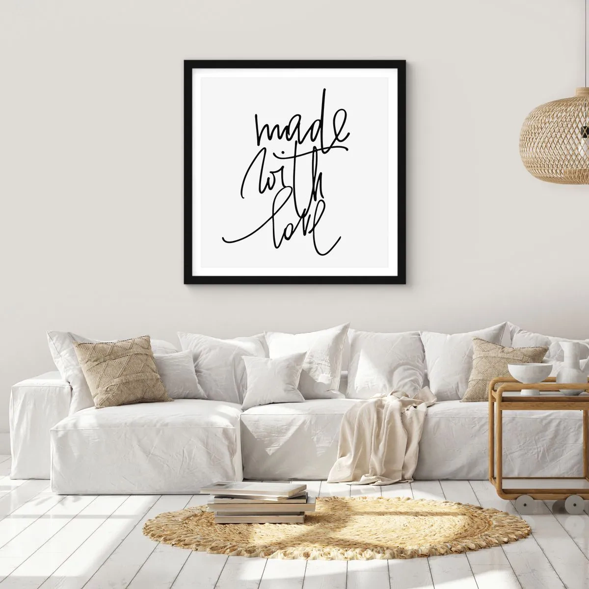 Pôster com moldura preta - A melhor marca - 60x60 cm